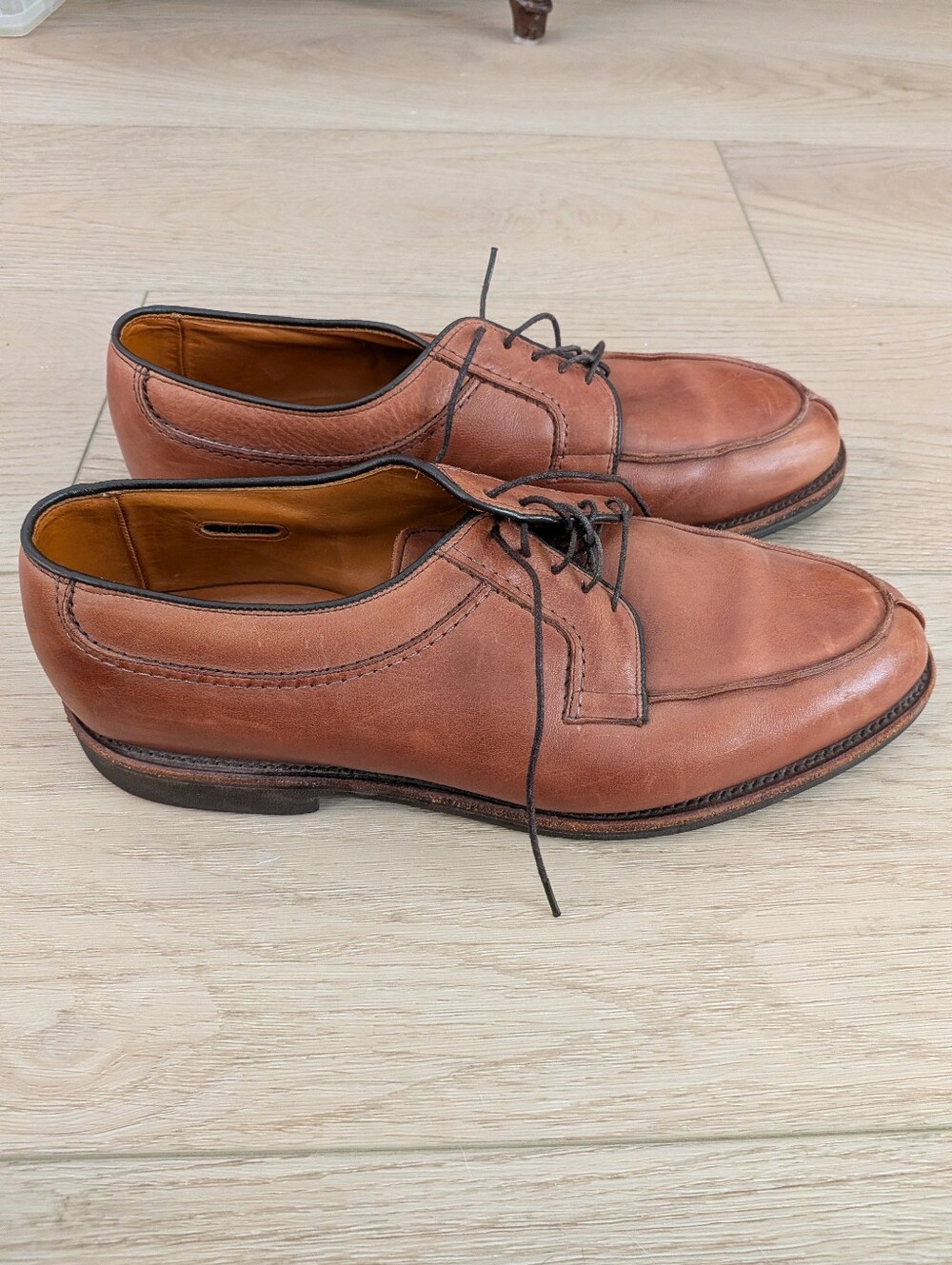 Allen Edmonds Men's Leather Stockbridge Shoes - Cognac Brown